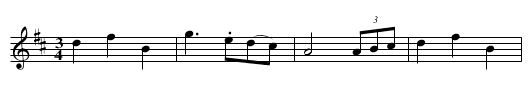 Schleinige Taenze in D, nr.  22 - staff notation