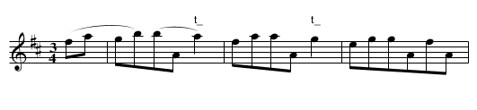 Schleinige Taenze in D, nr.  24 - staff notation