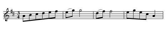 Schleinige Taenze in D, nr.  29 - staff notation