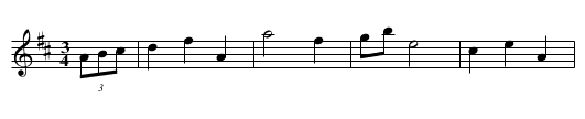 Schleinige Taenze in D, nr. 30 - staff notation
