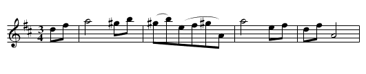 Schleinige Taenze in D, nr. 5 - staff notation