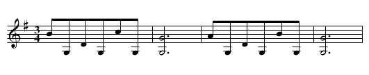 Schleinige Taenze in G,nr. 19 - staff notation
