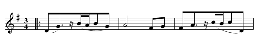 Schleinige Taenze in G,nr. 1 - staff notation