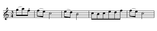 Schleiniger Tanz, in C nr.13 - staff notation