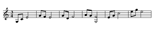 Schleiniger Tanz, in C nr.2 - staff notation