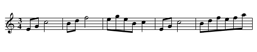 Schleiniger Tanz, in C nr.9 - staff notation