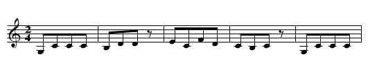 Schlemmhimmel - staff notation