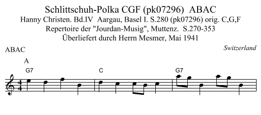Schlittschuh-Polka CGF (pk07296)  ABAC - staff notation