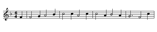 Schloss in Oesterreich - staff notation