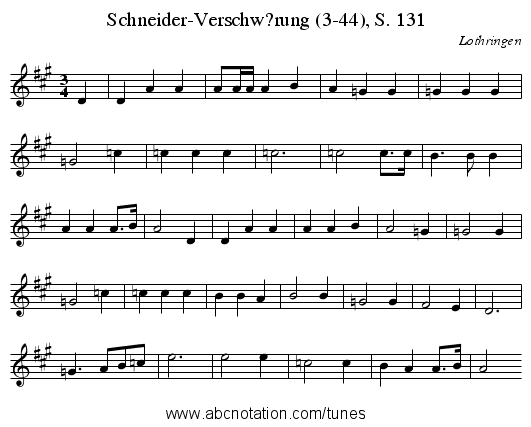 Schneider-Verschw?rung (3-44), S. 131 - staff notation