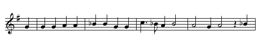 Schoen Adelheid - staff notation