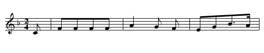 SCHOEN HANNCHEN GING AM UFER - staff notation