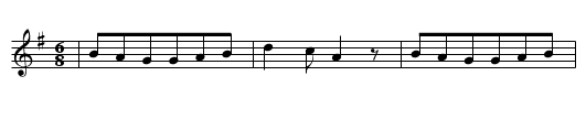 SCHOENE SILBERBLUETHE - staff notation