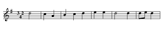 Schoenfeldinger - staff notation
