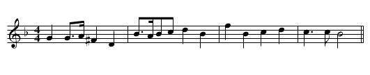 Schoenster Herr Jesu - staff notation