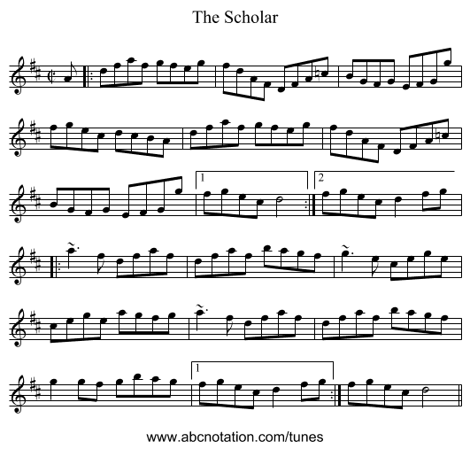 Scholar, The - staff notation