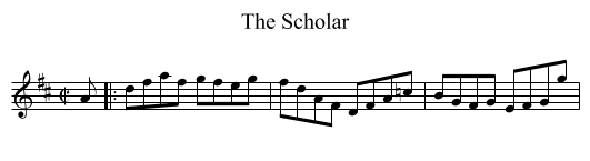 Scholar, The - staff notation
