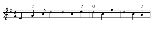 Schotse Wals - staff notation