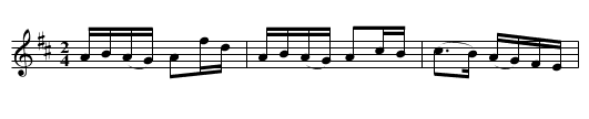 Schottis efter David Stridfeldt - staff notation