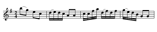 Schottis efter David Stridfeldt - staff notation