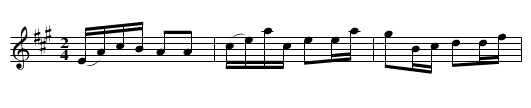 Schottis efter Erik Gustaf Gustafsson, Bremyre - staff notation