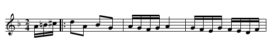 Schottis efter Myr Hans - staff notation