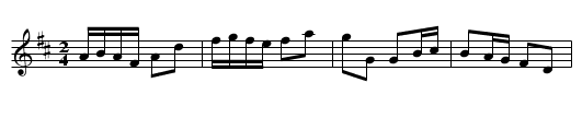 Schottis fr Bingsj&ouml; - staff notation
