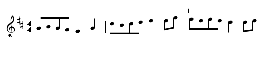 Schottis fr Norbotten - staff notation