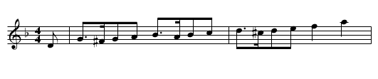 Schottis fr&aring;n Hammarn&auml;set - staff notation