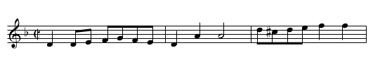 Schottis fr&aring;n Haver&ouml; - staff notation