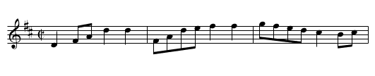 Schottis fr&aring;n Idre - staff notation
