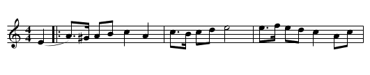 Schottis från Leksand - staff notation
