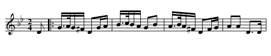 Schottis från Ljusnarsberg - staff notation