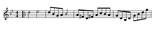 Schottis från Stensele - staff notation