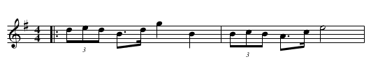 Schottis - staff notation