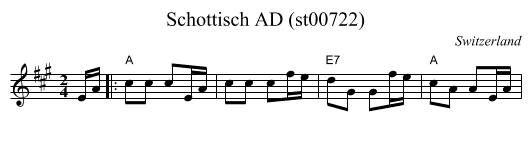 Schottisch AD (st00722) - staff notation
