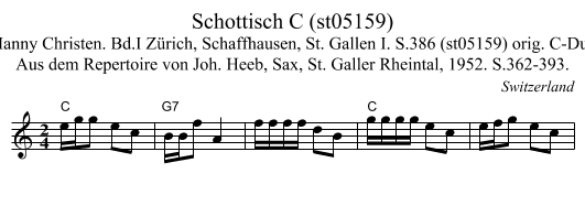 Schottisch C (st05159) - staff notation