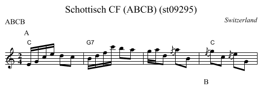 Schottisch CF (ABCB) (st09295) - staff notation