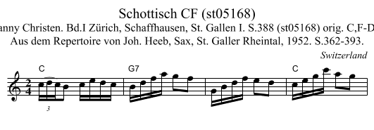 Schottisch CF (st05168) - staff notation