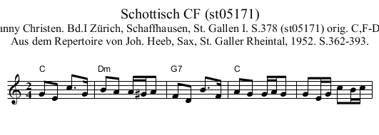 Schottisch CF (st05171) - staff notation