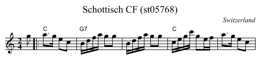 Schottisch CF (st05768) - staff notation
