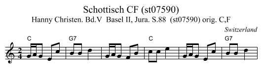 Schottisch CF (st07590) - staff notation