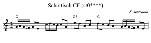 Schottisch CF (st0****) - staff notation