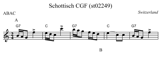 Schottisch CGF (st02249) - staff notation