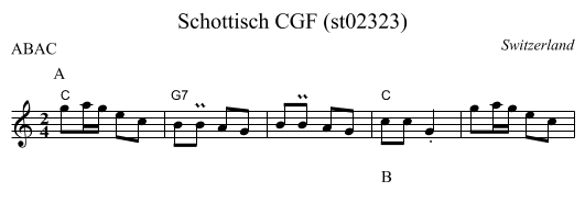 Schottisch CGF (st02323) - staff notation