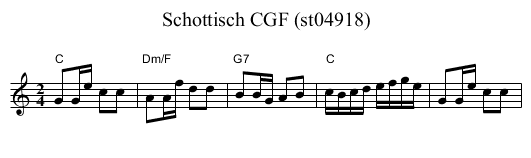 Schottisch CGF (st04918) - staff notation