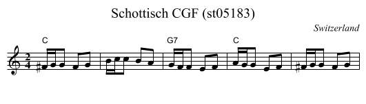 Schottisch CGF (st05183) - staff notation