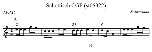 Schottisch CGF (st05322) - staff notation