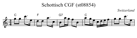 Schottisch CGF (st08854) - staff notation