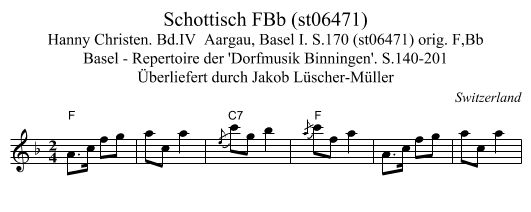 Schottisch FBb (st06471) - staff notation